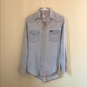 Vintage Wrangler Denim Shirt - Men’s S / XS